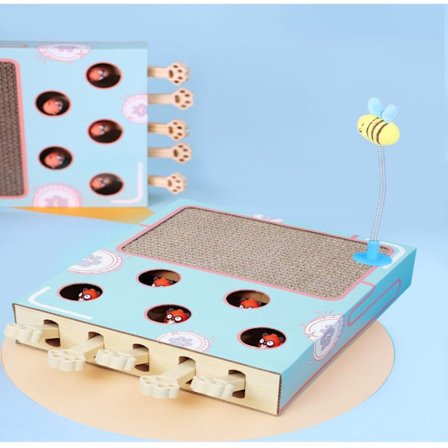 Cat Scratch Board Groundhog Cat Legetøj Sjovt Cat Stick Game