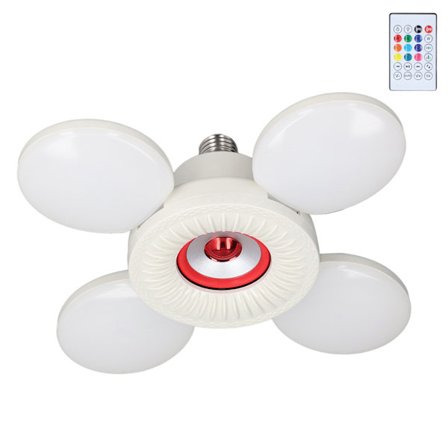 Joustava RGB-musiikkilamppu silmien suojauksella, säädettävä kellareihin ja autotalleihin, 85 V - 265 V