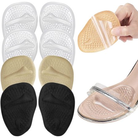 Metatarsal Pads Kvinnor, Ball of Foot Cushions för Kvinnor, Framfot Pads Stoppa Fötter från att glida framåt, Hög Klack Komfort
