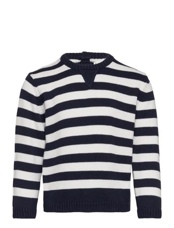 Striped Cotton Sweater Tops T-shirts Long-sleeved T-shirts Multi/patterned Mango