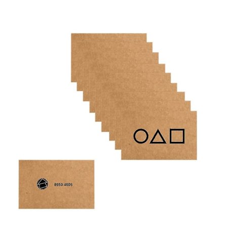 10 stk. Squid Game Kort Visittkort Festspill Leker