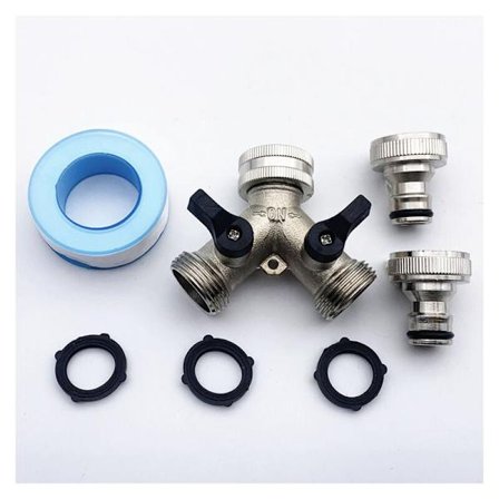 Puutarhaletkun jakaja, 2-tie puutarhanapahana 3/4 Y-letkuliitin