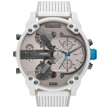 All-Match Mode Stilig Cool Style Oversized Stor Urtavla Dubbla Insatser Gummibelagd stålbälte Quartz Watch Röd