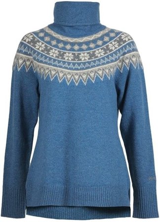 Skhoop Scandinavian Roll Neck Blue Denim