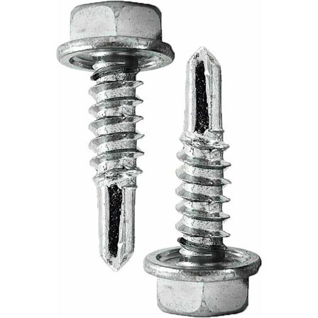 Sekskant Hodeselvborende Skrue M4.8 Sinkbelagt Selvborende S