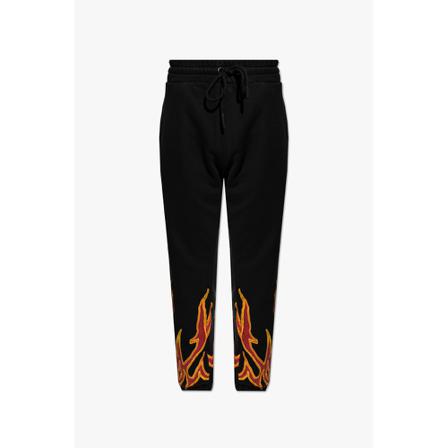 Palm Angels Sweatpants with logo Sort, Herre