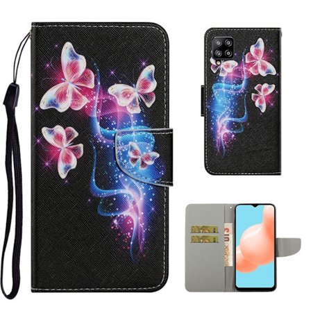 Wonderland Samsung Galaxy A12 5G flip kuoret - Kaunis Perhonen