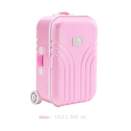 Mini Matkalaukku Lelu 23,5 tuuman tyttönukelle Muoti Matkalaukku Matkatavaratila pu6271 PK