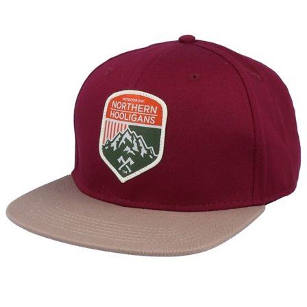 Northern Hooligans - Röd snapback Keps - Outdoor Div. Maroon/Dark Khaki Snapback @ Hatstore
