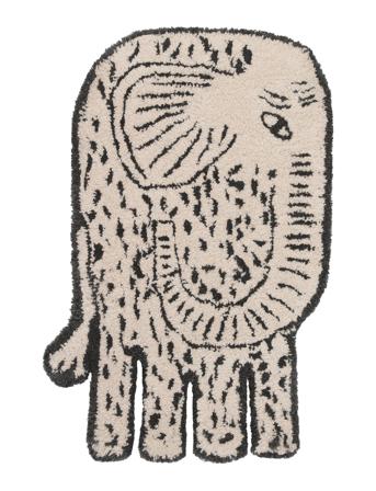 Elephant Rug Home Textiles Rugs & Carpets Wool Rugs Creme Bongusta