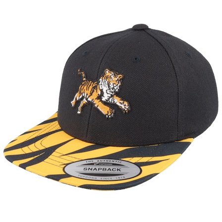 Kiddo Cap - Zwart snapback Cap - Kids Attacking Tiger Black/Tiger Snapback @ Hatstore