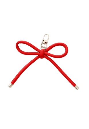 Stickybestie BOW BAG CHARM Accessoarer Dam Röd ONESIZE