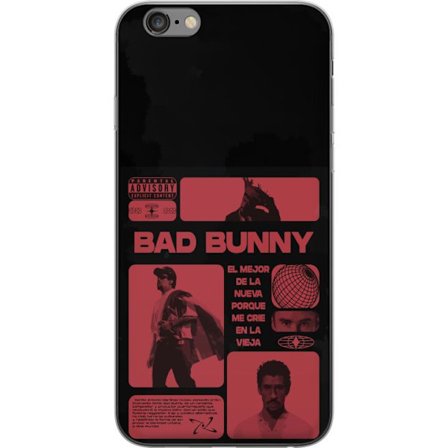 Kompatibel Mobilcover til Apple iPhone 6 Plus Bad Bunny NFL-inspireret skjoldlogo med amerikansk fodbold og stjerner