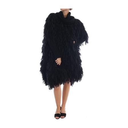 Dolce & Gabbana Fringes Pullover Sort, Dame
