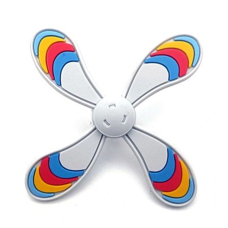 Roterande dekorativ väderkvarnsberlock GRÅ grå