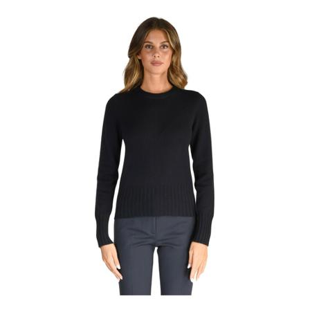Allude Round-neck Strik Blå, Dame Striktrøjer