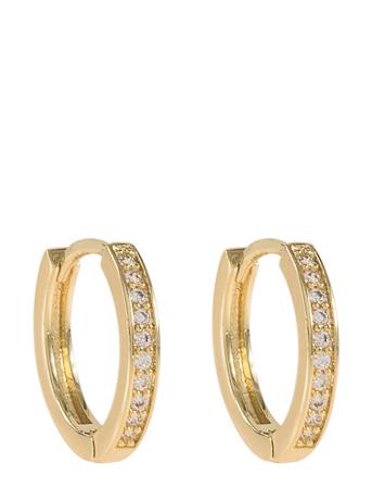 Elaine Small Ring Ear Accessories Jewellery Earrings Hoops Kulta SNÖ Of Sweden