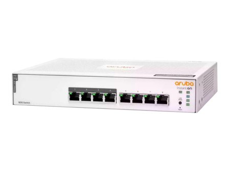 Hewlett Packard Enterprise HPE Networking Instant On 1830 8G 4p Class4 PoE 65W Switch - switch - 8 porter - smart - rackmonterbar