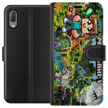 Yhteensopiva Lompakkokotelo Sony Xperia L3 Lady Gaga The Fame mustavalkoinen muotokuva suurilla aurinkolaseilla minimalistisessa pop-esteettisyydessä