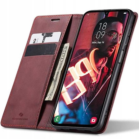 Spacecase Pålbockfodral Galaxy A55 5G Skydd För Samsung Telefon Röd