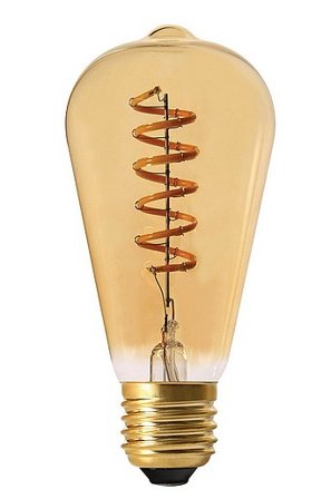 Jotex - Spiral Ljuskälla 64 Mm E27 Guld ELECT - Köp E27 hos Jotex
