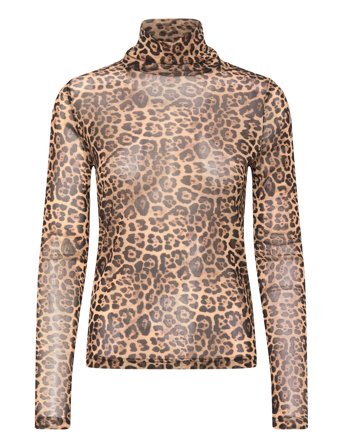 Lollys Laundry Oriell High Neck Blouse Ls - Beige - XS