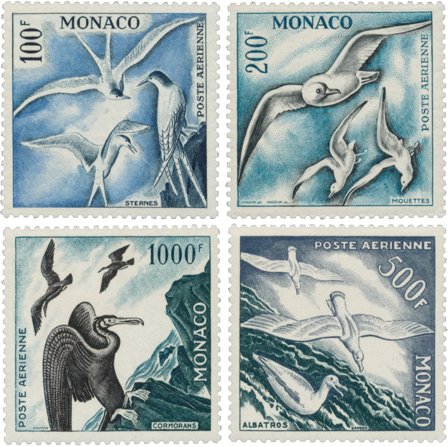 Monaco 1955 - YT A55-58 - Postfrisk