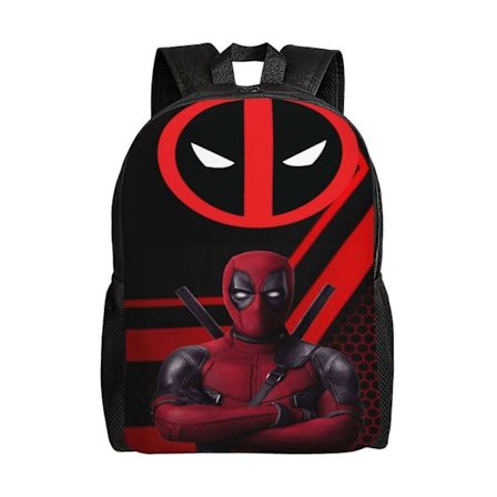 v390 Deadpool Børnerygsæk Skoletaske til Teenagere Drenge dmSJB390