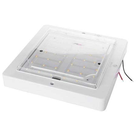 9W 12V Auton, Caravanin ja RV:n LED-sisäkattovalaisin, Kattovalaisin, Kylmä Valkoinen Lämmin Valo