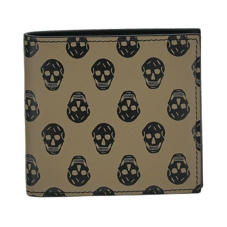 Alexander McQueen, Skulls Wallet Beżowy, Mężczyzna, Rozmiar: ONE Size