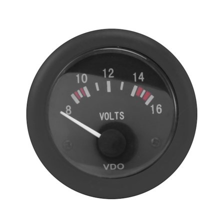 Vdo spændingsmåler 12v Vdo batterispændingsmåler enhed voltmeter instrument tilbehør
