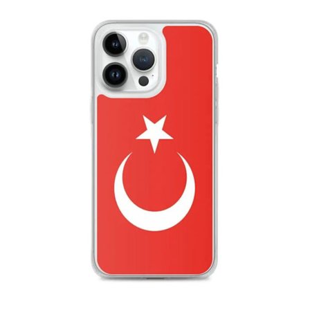Coque iPhone - Tyrkisk Flag - iPhone 14 Pro Max - Fleksibel - Multifarvet - Vertikal