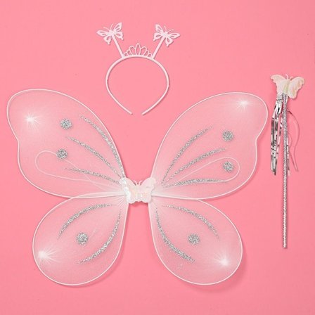 3st/ set Fancy Dress Glitter Butterfly STYLE 6-3STS/ SET STYLE