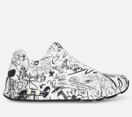 Skechers, Vexx: Uno - Process Sketch, 41, Hvid, Herre