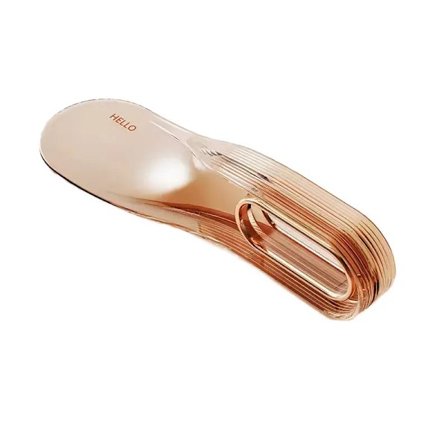 Rosegull Transparent Akryl Rektangulært Oppbevaringsbrett med Håndtak for Hjem, Sminkebord, Skrivebord, Kosmetikk og Smykkeorganisering