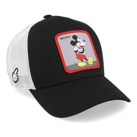 Capslab - Svart trucker Caps - Disney Mickey Mouse Black/White Trucker @ Hatstore