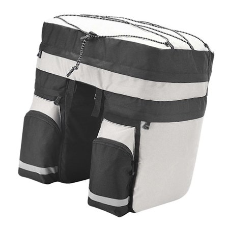 Polkupyörän takalaukku 60L Suuri kapasiteetti Takateline Laukku 3 in 1 Monitoiminen takapenkin säilytysteline maastopyörille