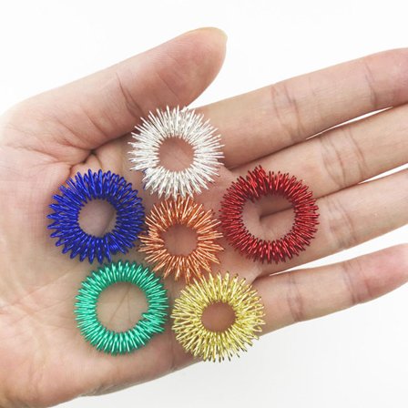 5 stk Finger Massager Ring Akupressur Figur Massager Relax Fing