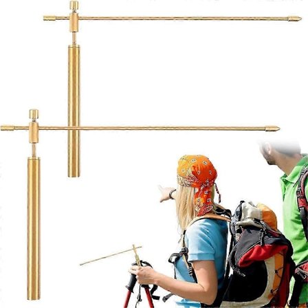 Kobber Dowsing Rod 1 Par Glat Rotation Divination Stænger Solid Kobber Stænger Dowsing Rod Åndelig Med Instruktioner