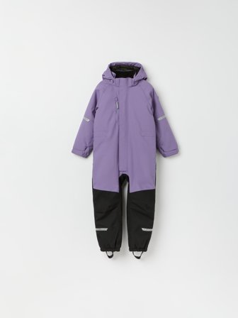 Wasserdichter, wattierter Overall SNOWY - 92 - kinderbekleidung - purple - Polarn O. Pyret