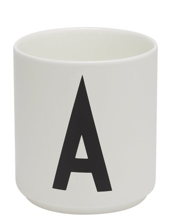 Design Letters | Porcelain Cup A-Z, Æ, Ø | 25 CL