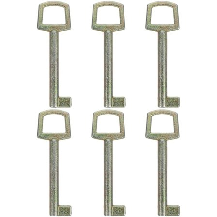 6 stk. Skjelettnøkler Vintage Møbler Erstatningsnøkler Antikke Møbler Nøkler Metallnøkler