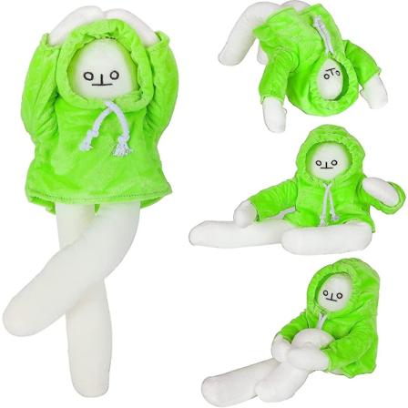 Banaanamies pehmolelu, outo täytetty eläinten nukke magneetilla, outo creepy söpö masentunut vaihdettava pehmo tyyny stressiä vapauttavat lelut 