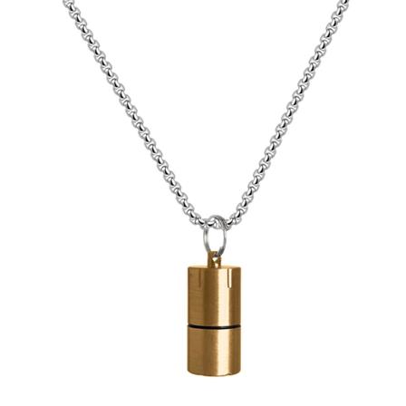 Tändare för case Halsband för titanstål hänge Kedja Tändare hänge Nec Gold