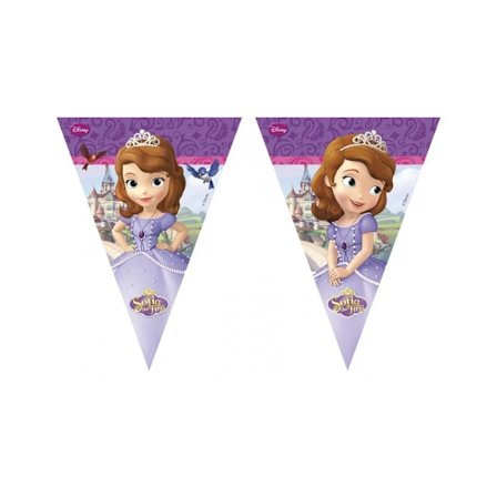 Sofia The First Disney Vimpel En Storlek Lila