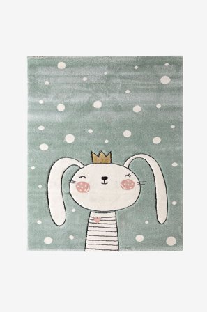 Mattbolaget - Matta Kanin Prinsessa - Flerfärgad - Barnmattor - 160X230 - Från Homeroom