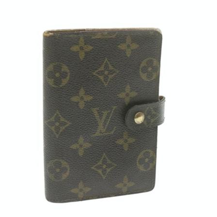 Louis Vuitton Vintage, Pre-owned Wallet Bruin, Dames, Maat:ONE Size,Canvas