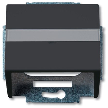 ABB Impressivo 1758-885 Teleuttak matt svart, DKS-system, Strømbrytere & vegguttak