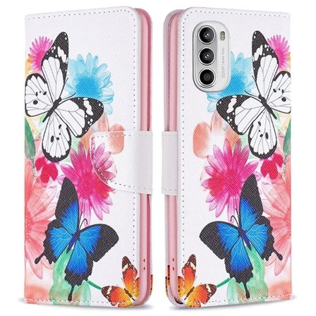 Wonderland Motorola Moto G52 flip etui - To Sommerfugle