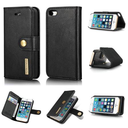 Iphone 5/5s/se - Dg.ming 2in1 Magnet Fodral - Svart Black Svart